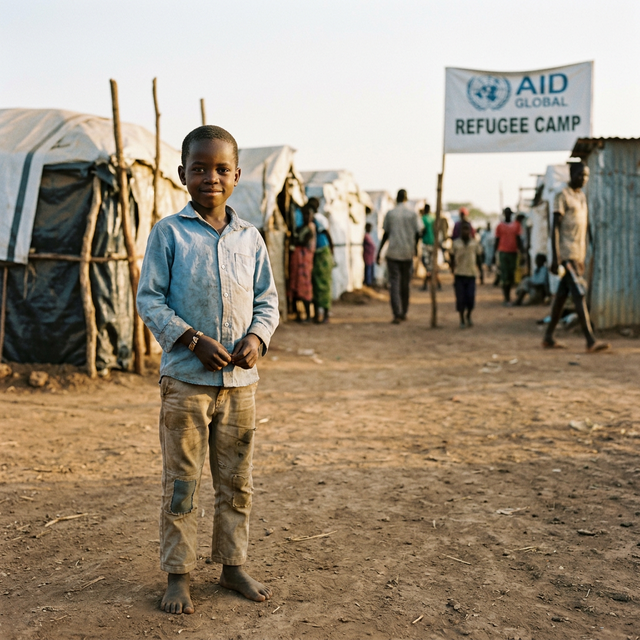 A child in displacement