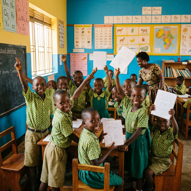 Children in a classroom setting